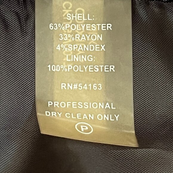 Calvin Klein Embellished Neck Dress Sz 8 Elegant Holiday Formal Retro Glam Chic - Picture 8 of 10